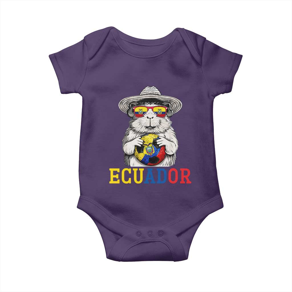 Funny Ecuador Guinea Pig Soccer Fan Baby Onesie Cavy Lover Gift