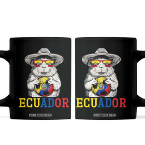 Funny Ecuador Guinea Pig Soccer Fan Coffee Mug Cavy Lover Gift