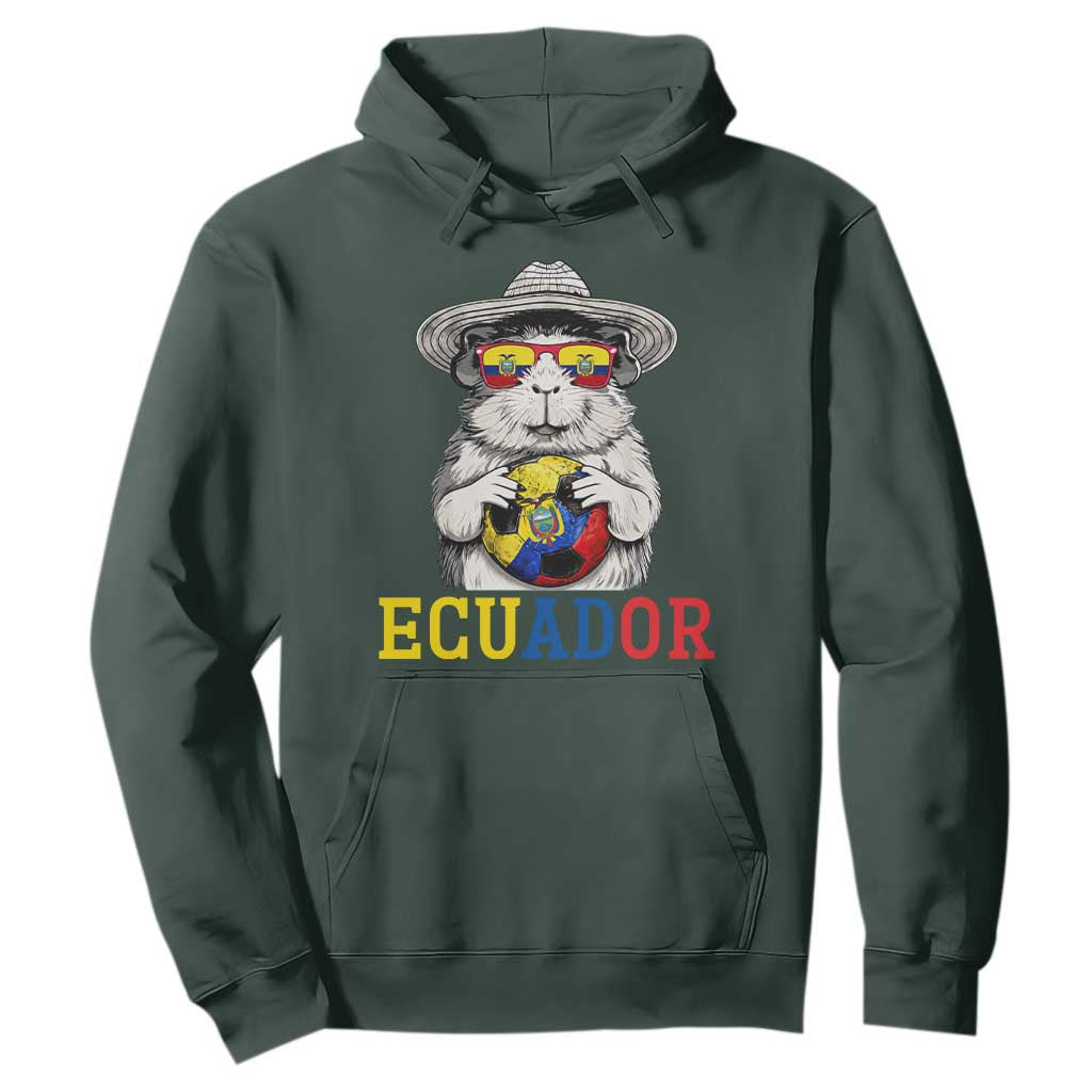 Funny Ecuador Guinea Pig Soccer Fan Hoodie Cavy Lover Gift