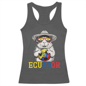 Funny Ecuador Guinea Pig Soccer Fan Racerback Tank Top Cavy Lover Gift
