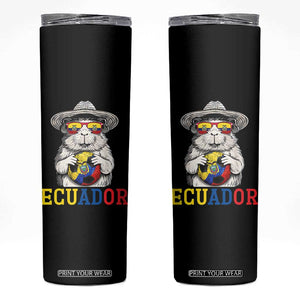 Funny Ecuador Guinea Pig Soccer Fan Skinny Tumbler Cavy Lover Gift