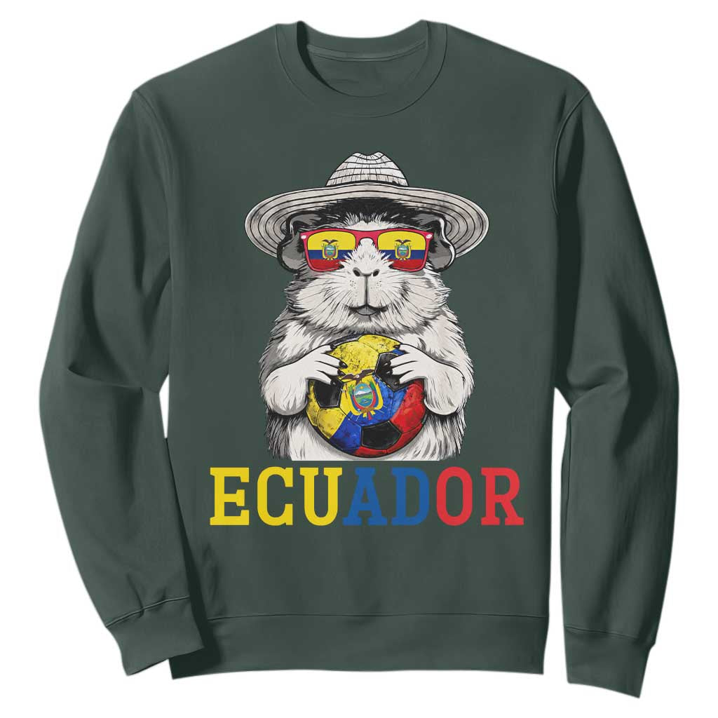 Funny Ecuador Guinea Pig Soccer Fan Sweatshirt Cavy Lover Gift
