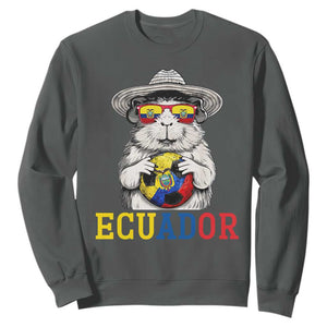Funny Ecuador Guinea Pig Soccer Fan Sweatshirt Cavy Lover Gift