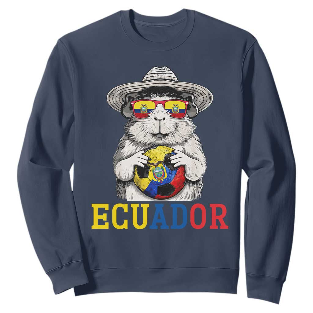 Funny Ecuador Guinea Pig Soccer Fan Sweatshirt Cavy Lover Gift