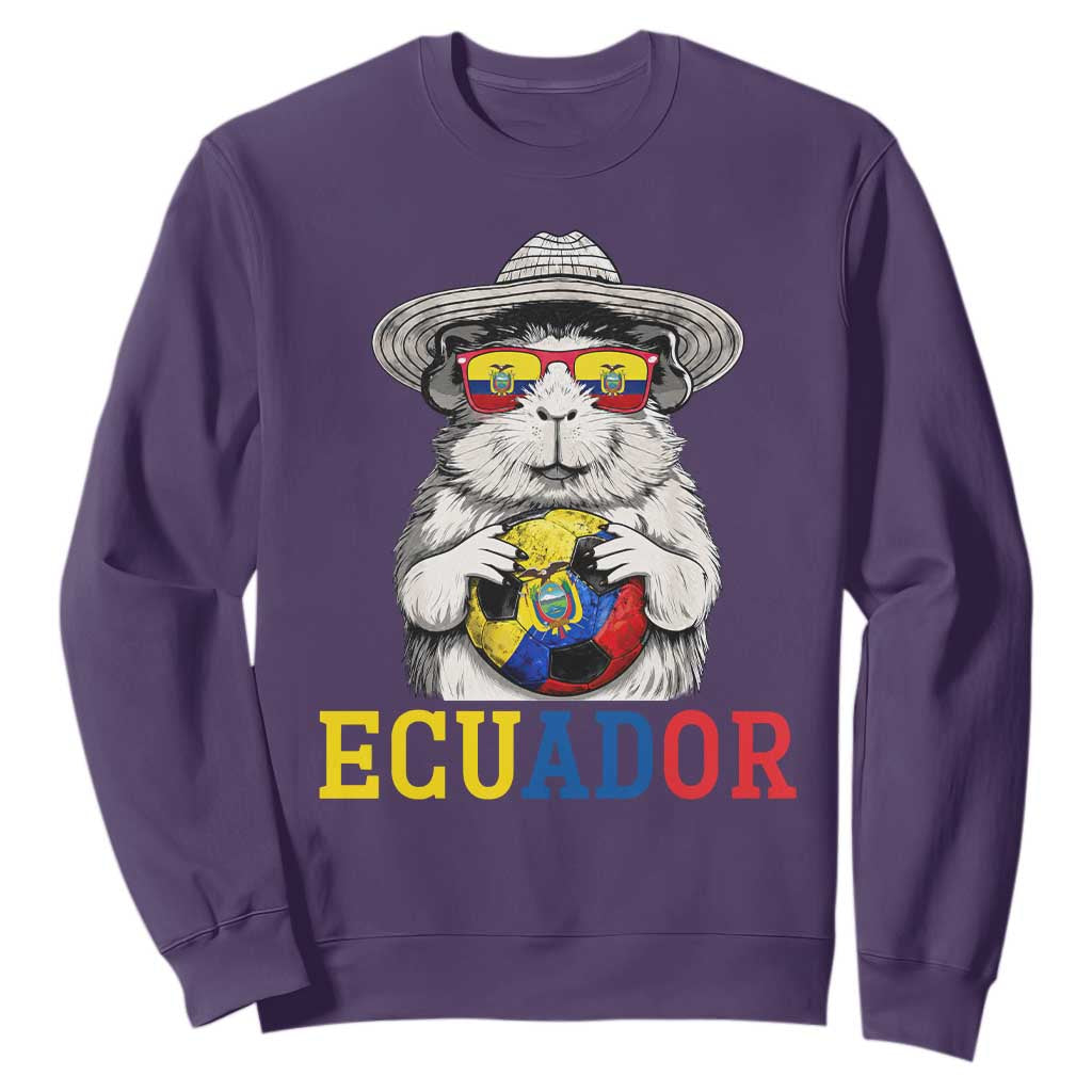 Funny Ecuador Guinea Pig Soccer Fan Sweatshirt Cavy Lover Gift