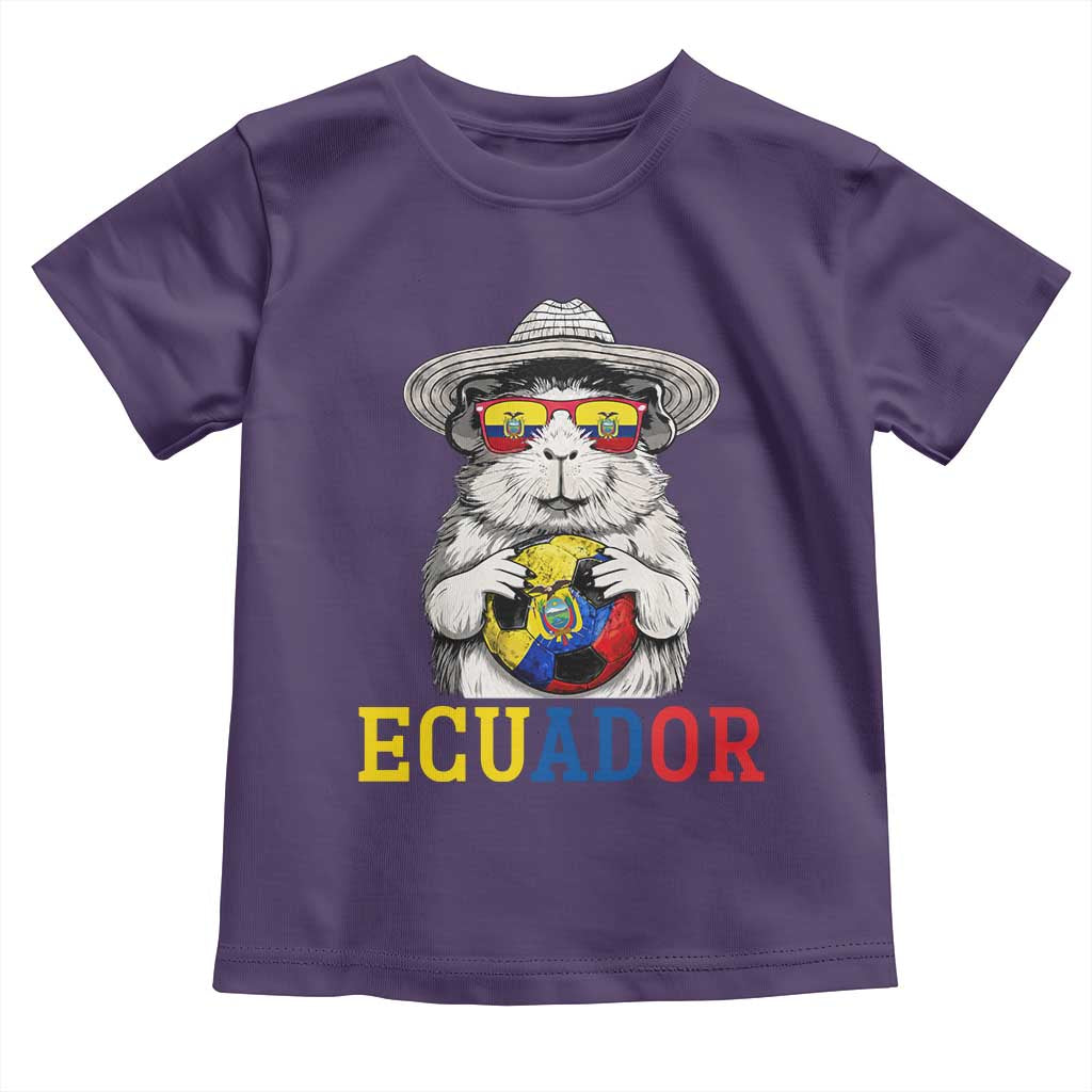 Funny Ecuador Guinea Pig Soccer Fan Toddler T Shirt Cavy Lover Gift