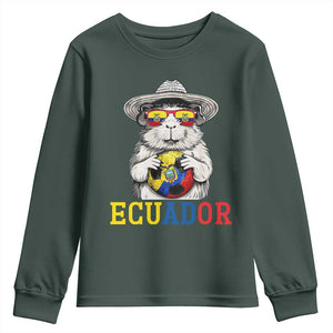 Funny Ecuador Guinea Pig Soccer Fan Youth Sweatshirt Cavy Lover Gift