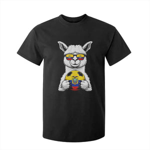 Funny Ecuador Alpaca Soccer Lover T Shirt For Kid South American Pride Gift