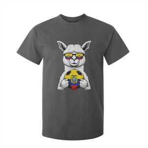 Funny Ecuador Alpaca Soccer Lover T Shirt For Kid South American Pride Gift