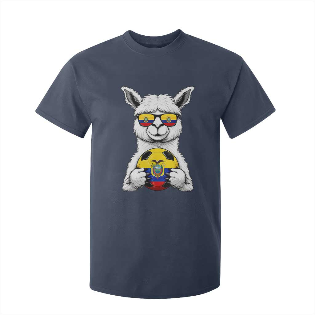 Funny Ecuador Alpaca Soccer Lover T Shirt For Kid South American Pride Gift