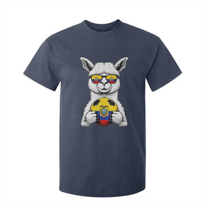 Funny Ecuador Alpaca Soccer Lover T Shirt For Kid South American Pride Gift
