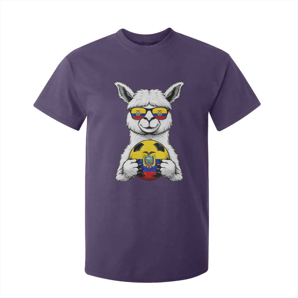 Funny Ecuador Alpaca Soccer Lover T Shirt For Kid South American Pride Gift