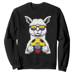 Funny Ecuador Alpaca Soccer Lover Sweatshirt South American Pride Gift