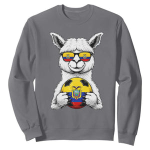 Funny Ecuador Alpaca Soccer Lover Sweatshirt South American Pride Gift