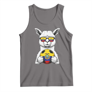 Funny Ecuador Alpaca Soccer Lover Tank Top South American Pride Gift