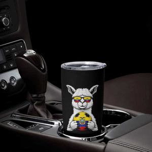 Funny Ecuador Alpaca Soccer Lover Tumbler Cup South American Pride Gift