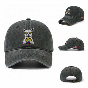 Funny Ecuador Alpaca Soccer Lover Washed Cotton Baseball Cap South American Pride Gift