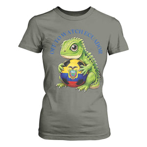 Off To Watch Ecuador T Shirt For Women Funny Ecuador Iguana Soccer Fan Gift