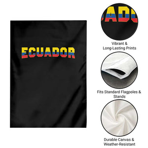 Vintage Ecuador Roots Garden Flag Latin Heritage Pride Gift