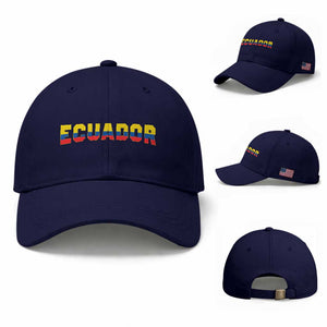 Vintage Ecuador Roots Baseball Cap Latin Heritage Pride Gift
