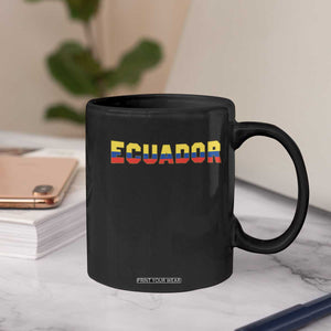 Vintage Ecuador Roots Coffee Mug Latin Heritage Pride Gift