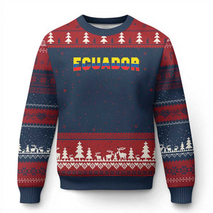 Vintage Ecuador Roots Ugly Christmas Sweater Latin Heritage Pride Gift