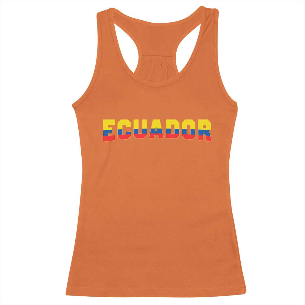 Vintage Ecuador Roots Racerback Tank Top Latin Heritage Pride Gift