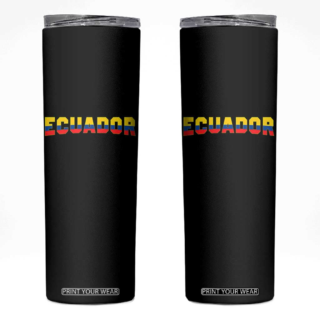 Vintage Ecuador Roots Skinny Tumbler Latin Heritage Pride Gift