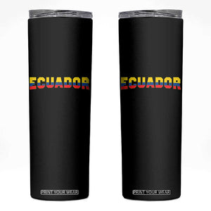 Vintage Ecuador Roots Skinny Tumbler Latin Heritage Pride Gift