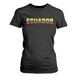 Vintage Ecuador Roots T Shirt For Women Latin Heritage Pride Gift