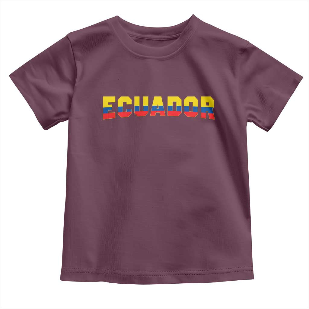 Vintage Ecuador Roots Toddler T Shirt Latin Heritage Pride Gift