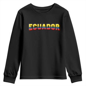 Vintage Ecuador Roots Youth Sweatshirt Latin Heritage Pride Gift