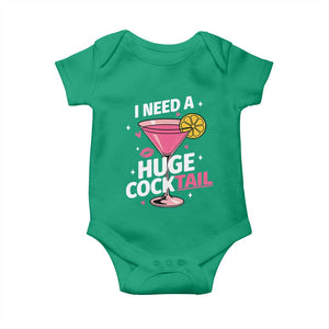 I Need A Huge Cocktail Baby Onesie Funny Adult Humor Drinking Gift TS12 Irish Green Print Your Wear