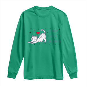 My Pussy Loves A Good Stretch Long Sleeve Shirt Adult Humor Cat Gift TS12 Irish Green Print Your Wear