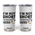 Funny Penguin Quote Tumbler Cup I Am Not Short I Am Penguin Size TS12 White Print Your Wear