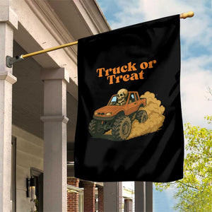 Truck Or Treat Skeleton Racing Garden Flag Funny Halloween Truck Lover TS12 Print Your Wear