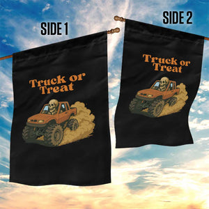 Truck Or Treat Skeleton Racing Garden Flag Funny Halloween Truck Lover TS12 Print Your Wear
