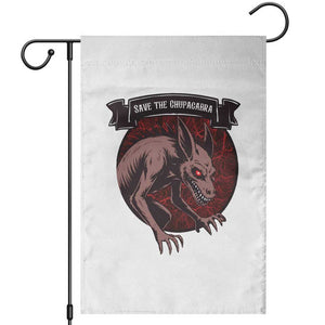 Chupacabra Garden Flag Gothic Horror Save The Cryptid Gift TS12 White Print Your Wear