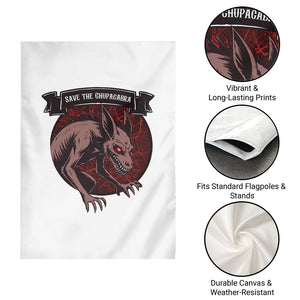 Chupacabra Garden Flag Gothic Horror Save The Cryptid Gift TS12 Print Your Wear