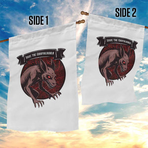 Chupacabra Garden Flag Gothic Horror Save The Cryptid Gift TS12 Print Your Wear