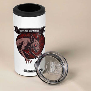 Chupacabra 4 in 1 Can Cooler Tumbler Gothic Horror Save The Cryptid Gift TS12 Print Your Wear