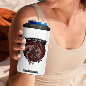 Chupacabra 4 in 1 Can Cooler Tumbler Gothic Horror Save The Cryptid Gift TS12 Print Your Wear