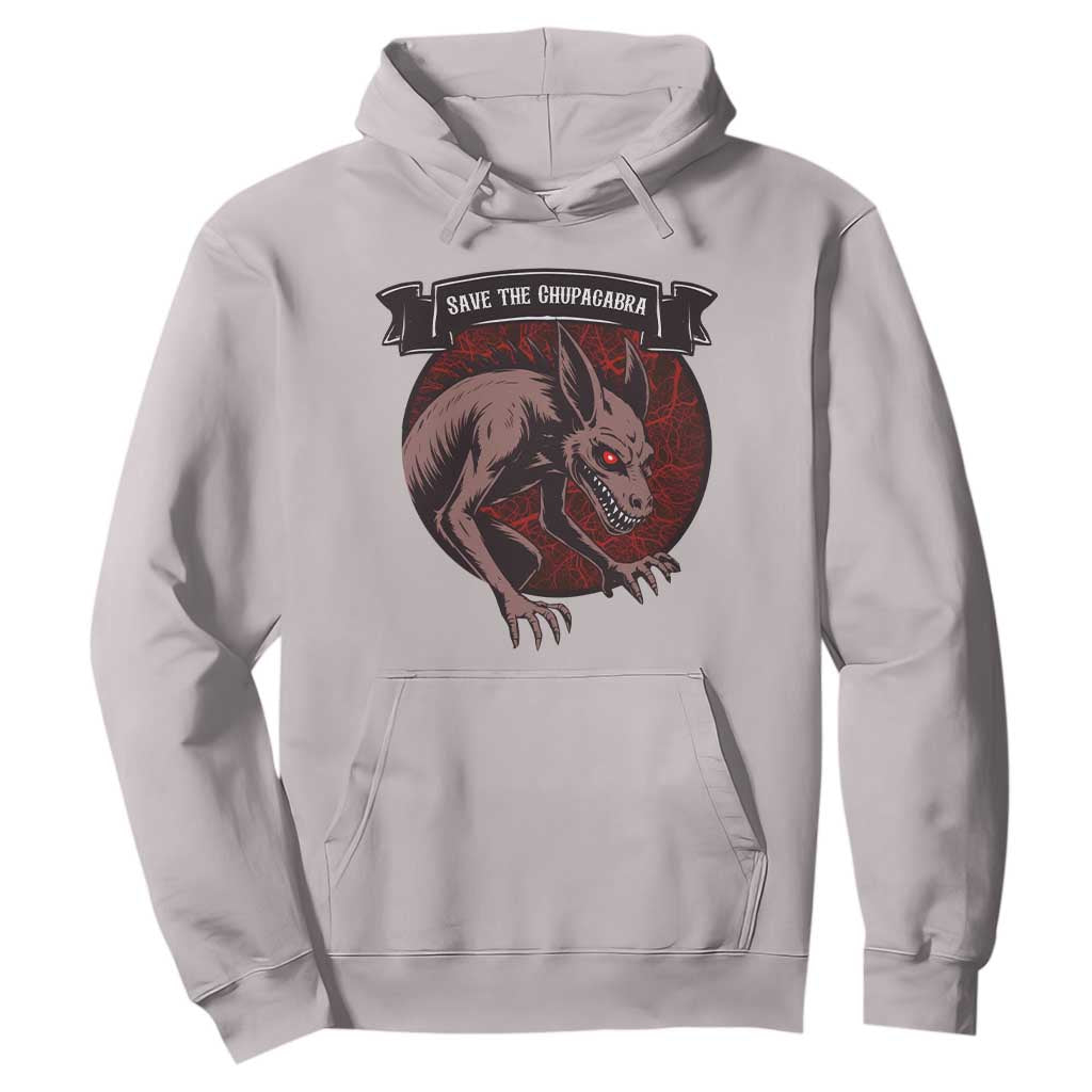 Chupacabra Hoodie Gothic Horror Save The Cryptid Gift TS12 Ice Gray Print Your Wear