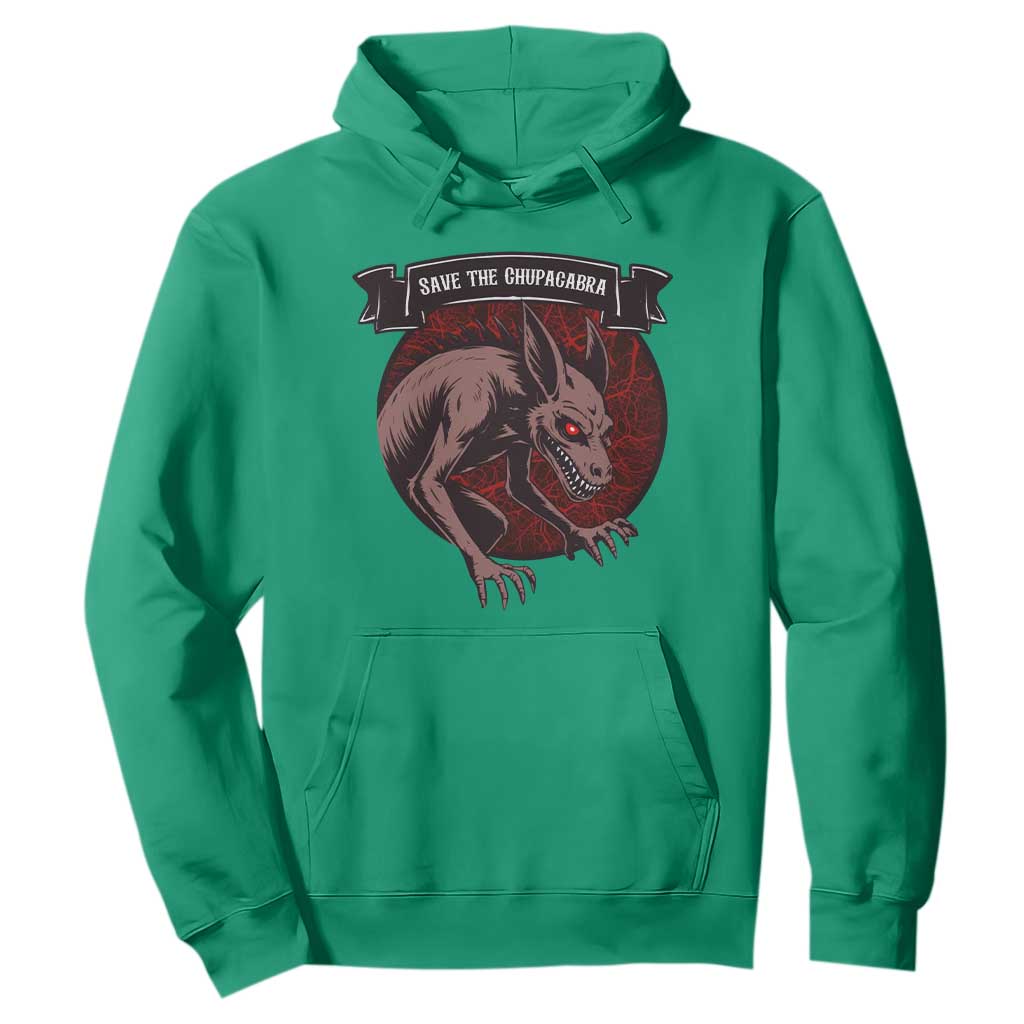 Chupacabra Hoodie Gothic Horror Save The Cryptid Gift TS12 Irish Green Print Your Wear