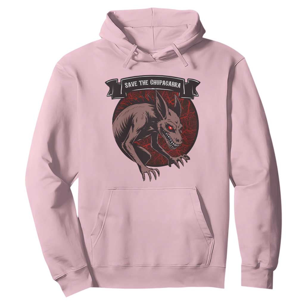 Chupacabra Hoodie Gothic Horror Save The Cryptid Gift TS12 Light Pink Print Your Wear