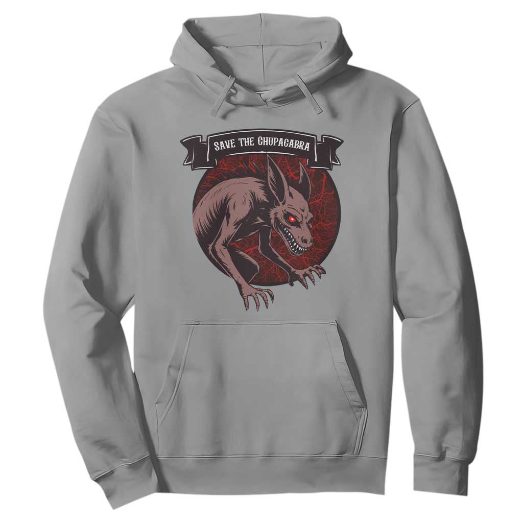 Chupacabra Hoodie Gothic Horror Save The Cryptid Gift TS12 Sport Gray Print Your Wear