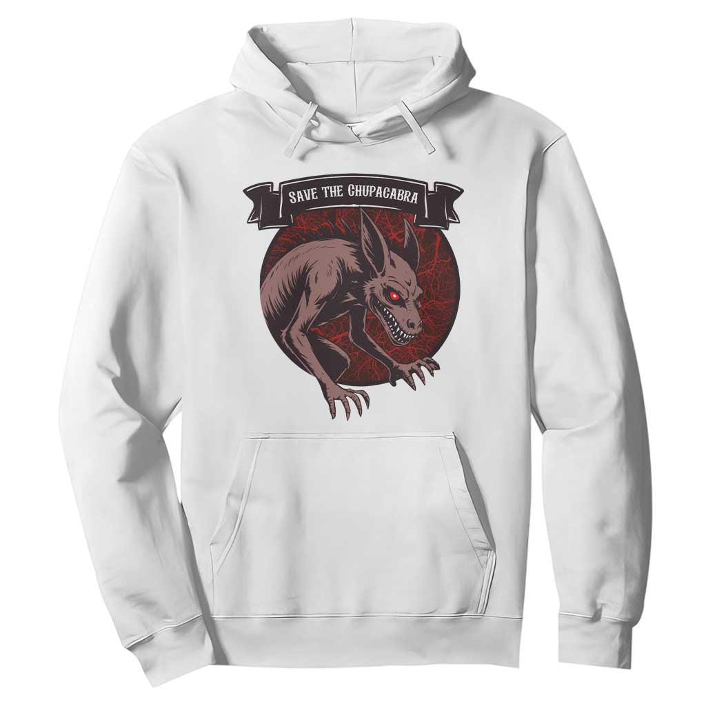 Chupacabra Hoodie Gothic Horror Save The Cryptid Gift TS12 White Print Your Wear
