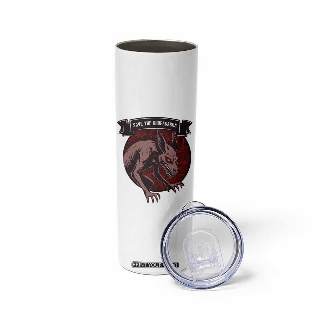 Chupacabra Skinny Tumbler Gothic Horror Save The Cryptid Gift TS12 Print Your Wear