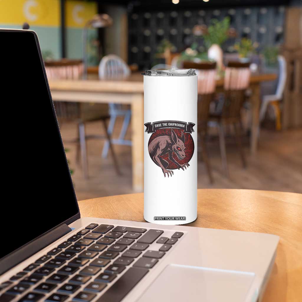 Chupacabra Skinny Tumbler Gothic Horror Save The Cryptid Gift TS12 Print Your Wear