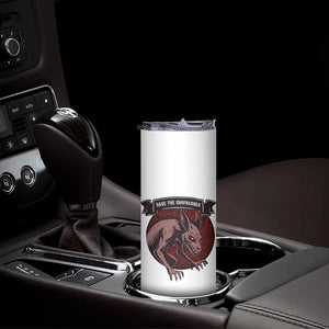 Chupacabra Skinny Tumbler Gothic Horror Save The Cryptid Gift TS12 Print Your Wear